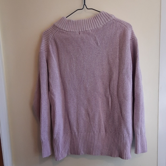Joe Fresh Lilac Purple V Neck Knit Sweater - Picture 9 of 9
